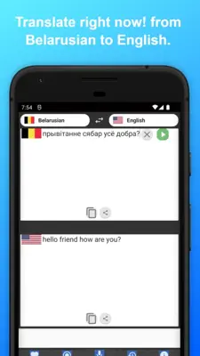 English to Belarusian Translator android App screenshot 0